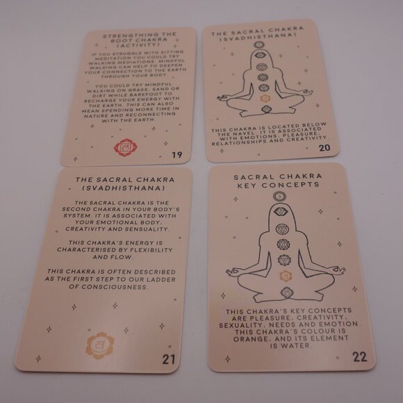 Set of 100 Chakra Cards-Channel More Confidence Creativity and Joy In Your Life - Picture 13 of 13